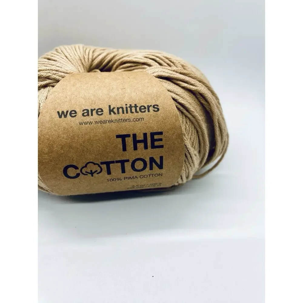 We Are Knitters The Cotton Sand 2 Skeins 3.5 oz 232 Yards NEW